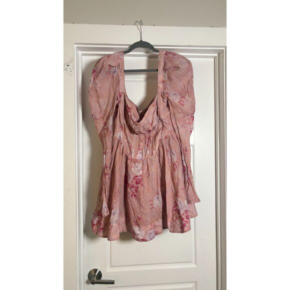 Bardot Evermore Corset Soft Pink Floral Mini Dress Bardot Size 10 - Picture 4 of 5